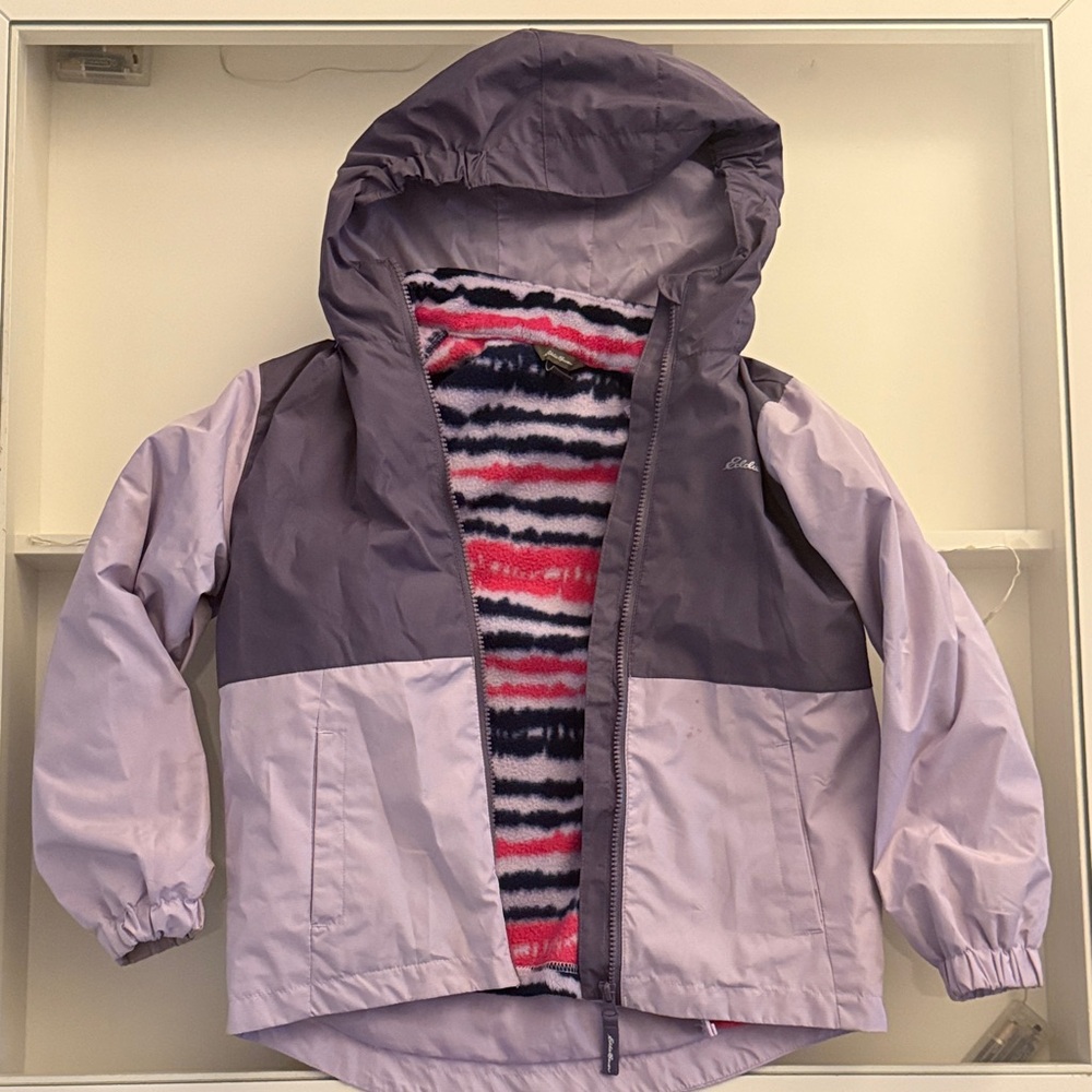 Eddie Bauer Kids Two-Tone Purple Raincoat